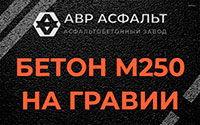 Бетон М250 на гравии в Мешково